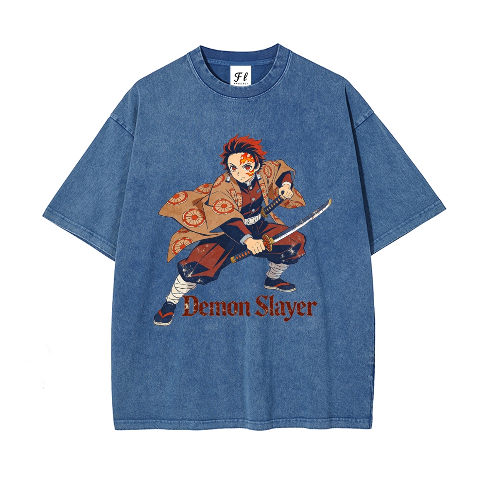 Vintage Oversized T-Shirt Demon Slayer