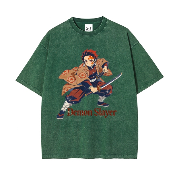 Vintage Oversized T-Shirt Demon Slayer