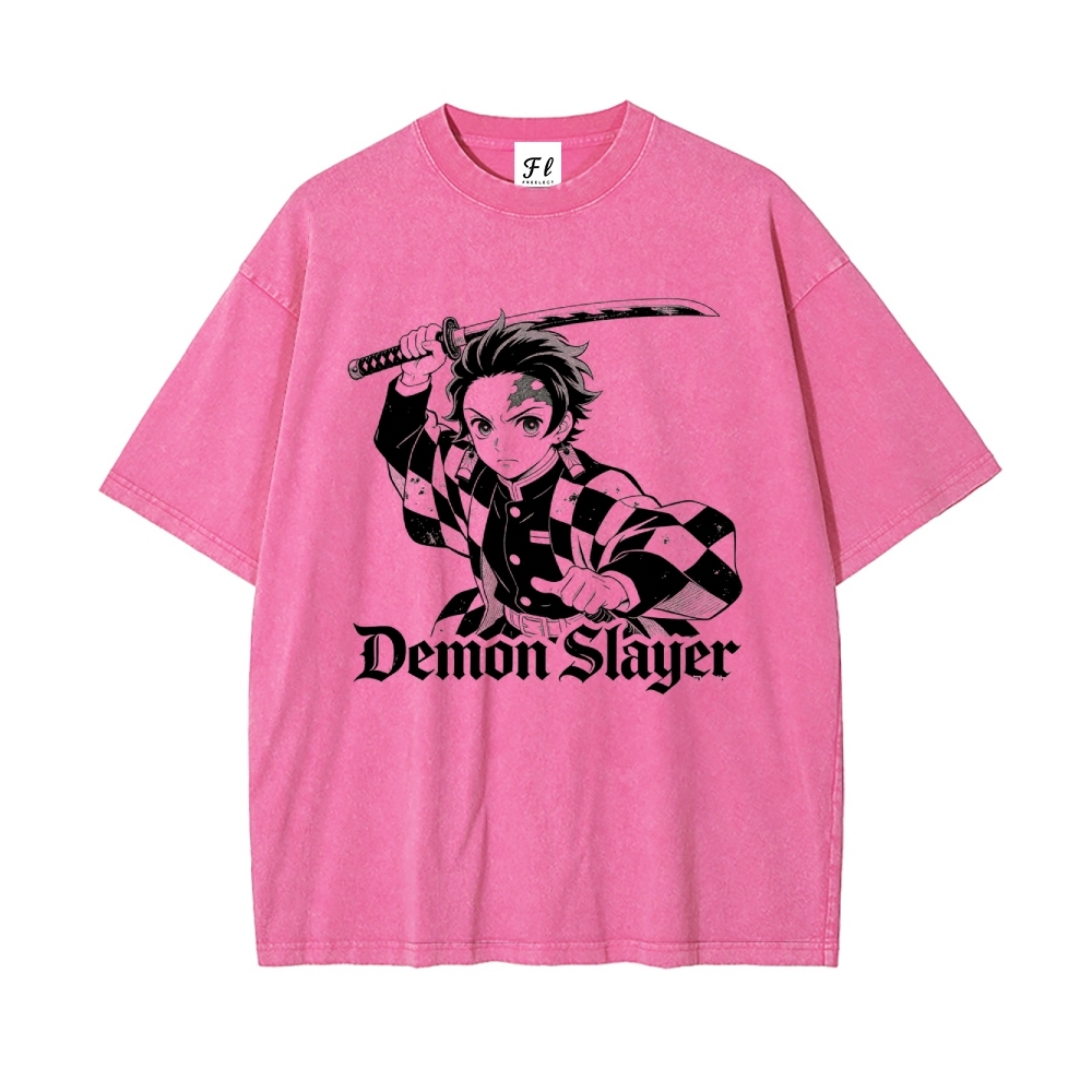 Vintage Oversized T-Shirt Demon Slayer