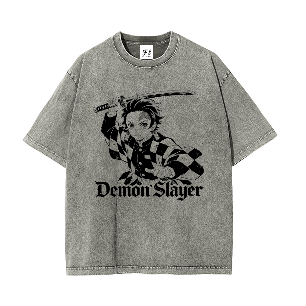 Vintage Oversized T-Shirt Demon Slayer