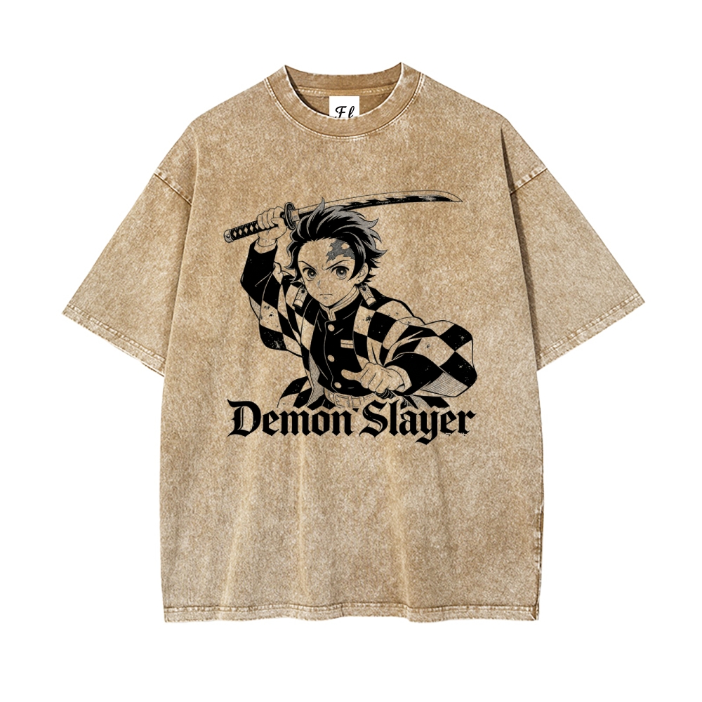 Vintage Oversized T-Shirt Demon Slayer