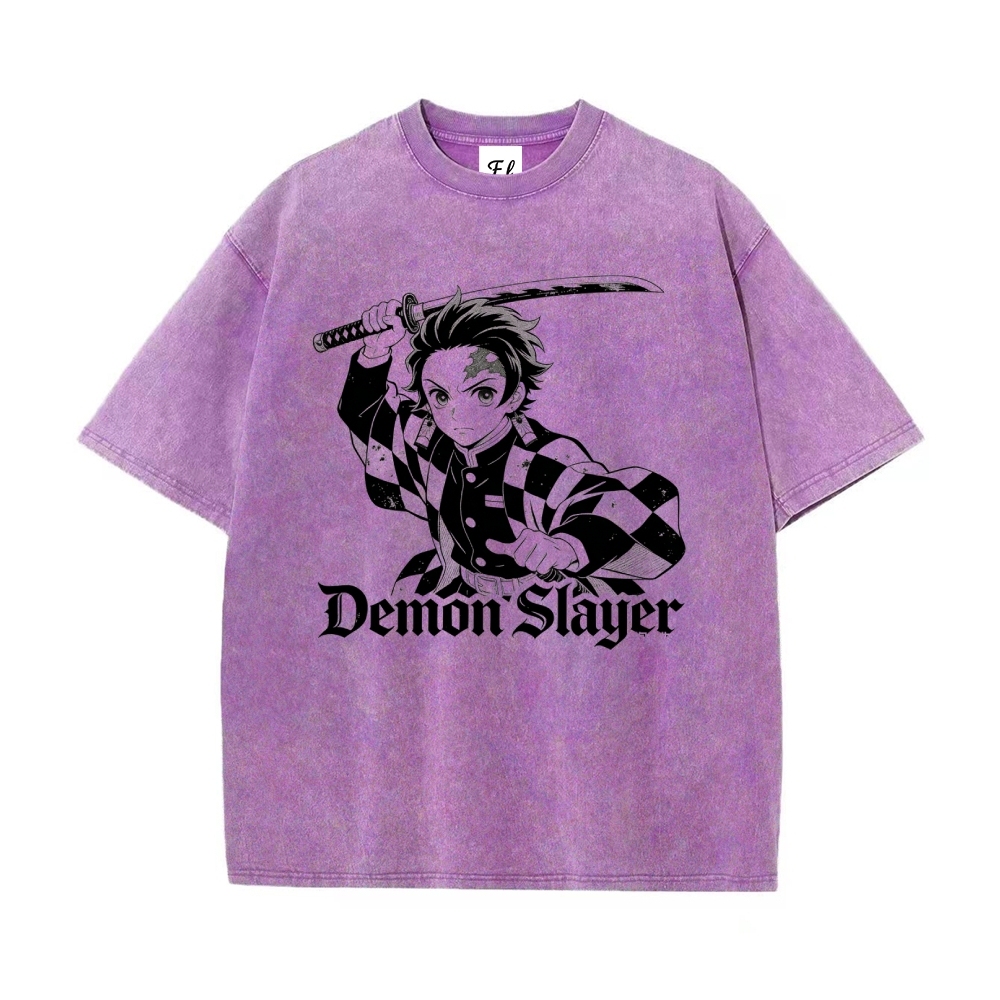 Vintage Oversized T-Shirt Demon Slayer