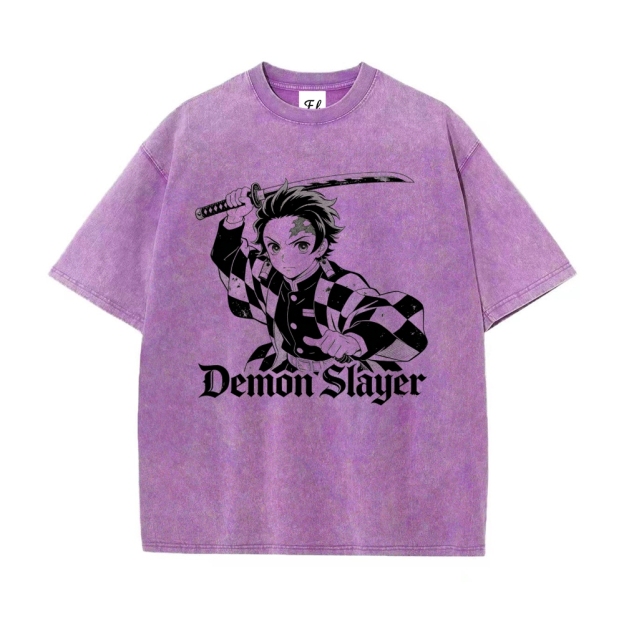 Vintage Oversized T-Shirt Demon Slayer