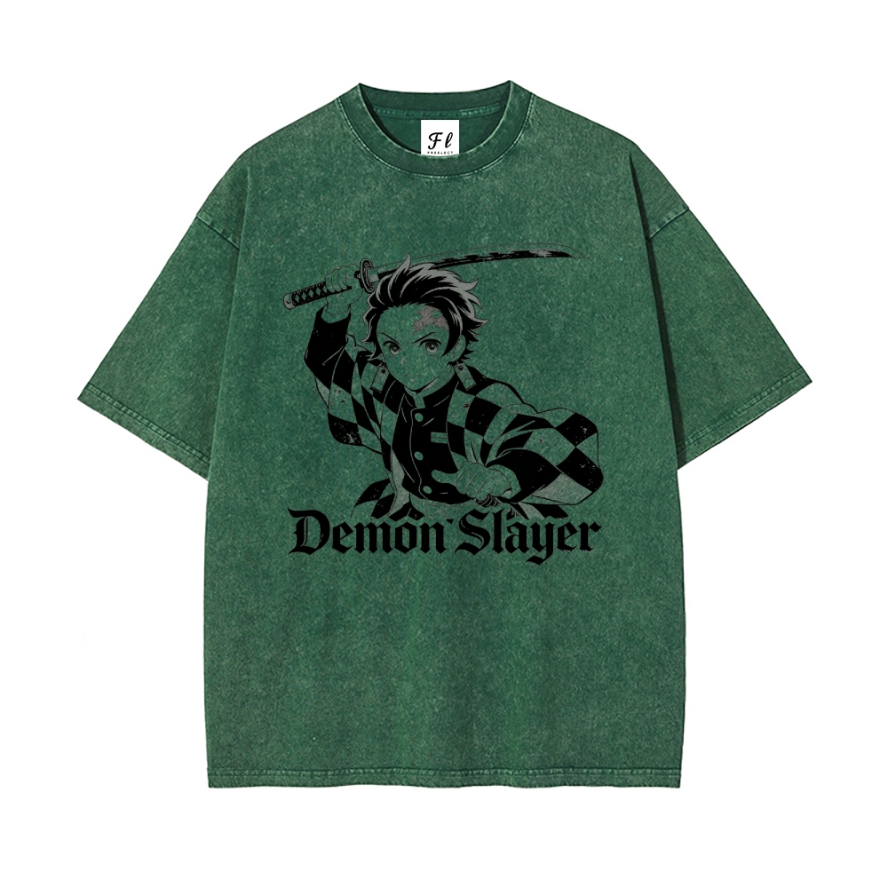 Vintage Oversized T-Shirt Demon Slayer