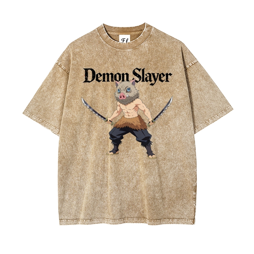 Vintage Oversized T-Shirt Demon Slayer