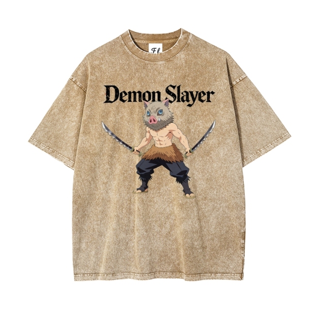 Vintage Oversized T-Shirt Demon Slayer