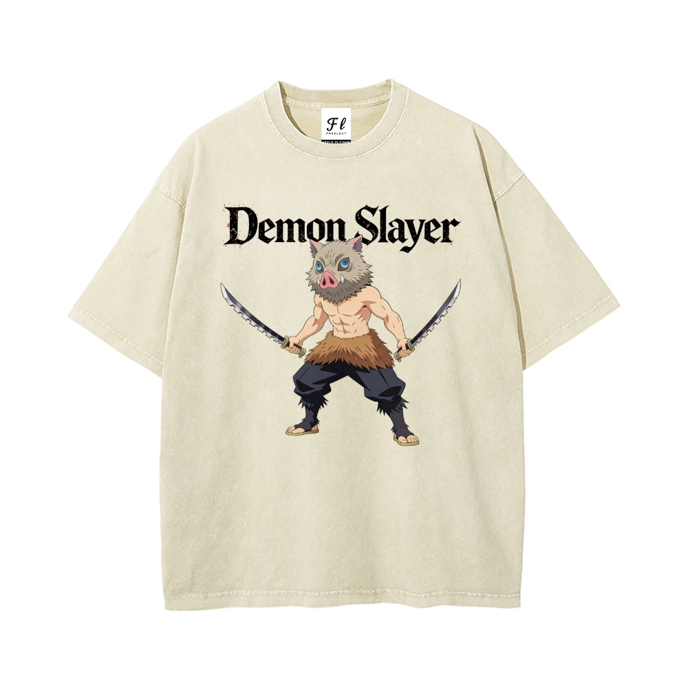 Vintage Oversized T-Shirt Demon Slayer
