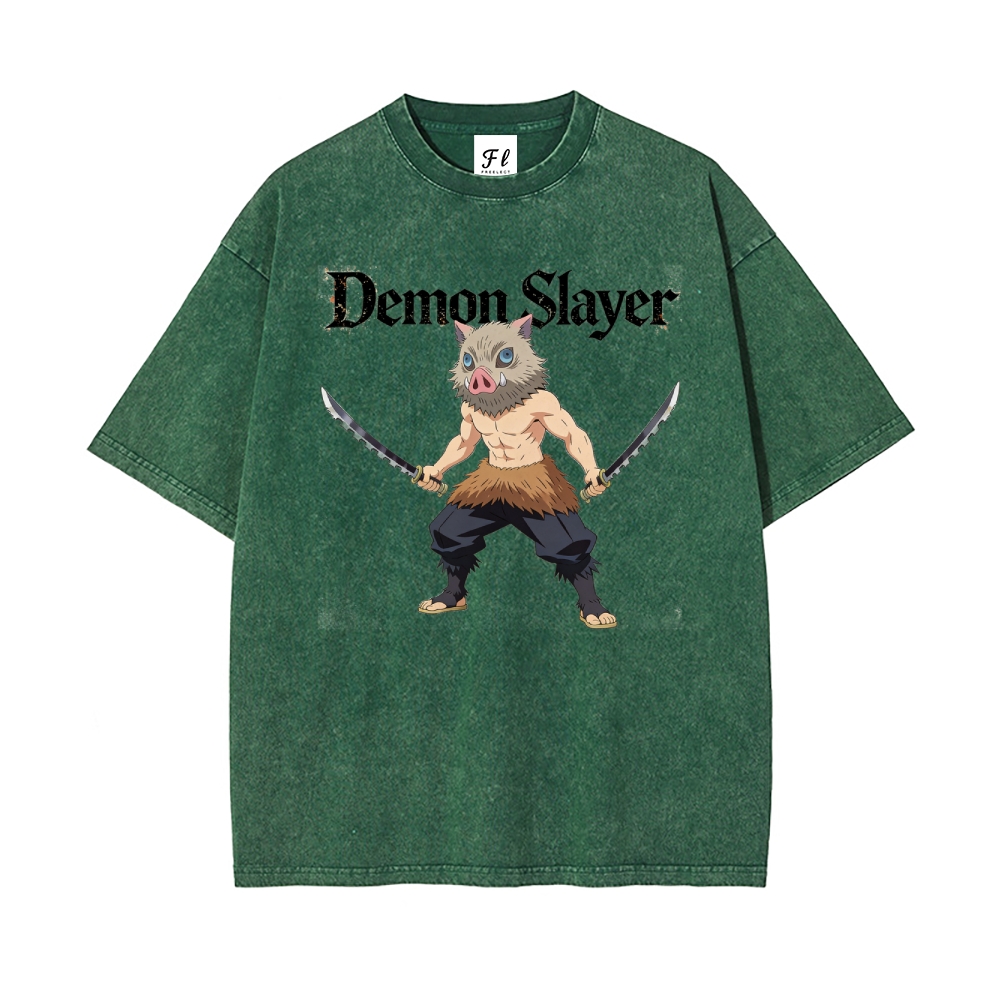 Vintage Oversized T-Shirt Demon Slayer