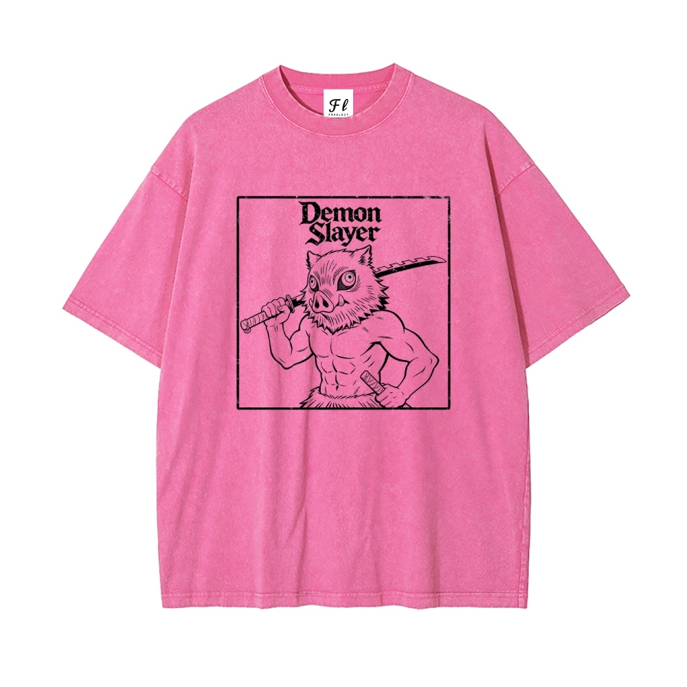 Vintage Oversized T-Shirt Demon Slayer