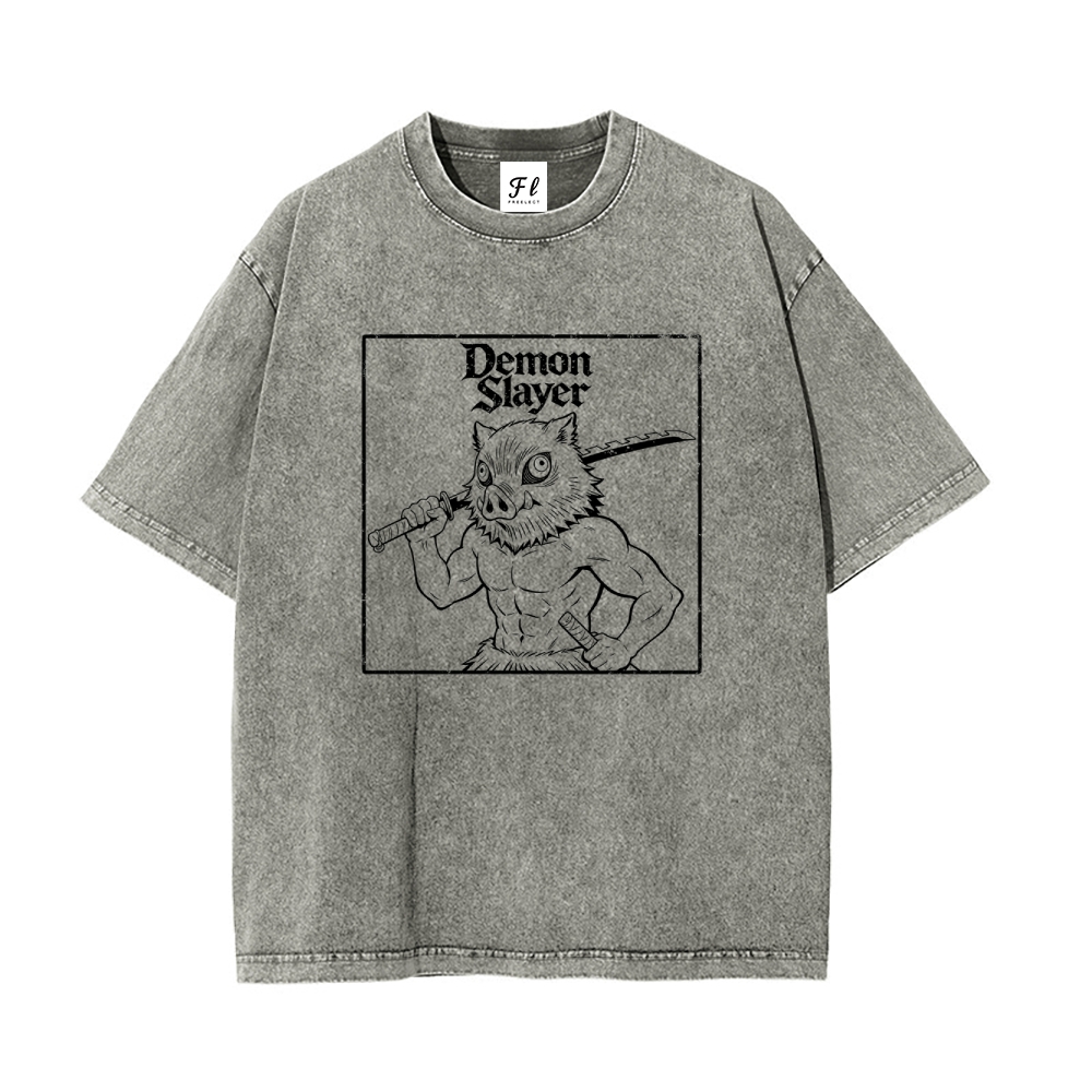 Vintage Oversized T-Shirt Demon Slayer