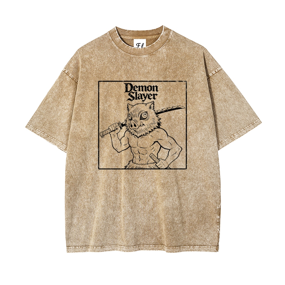 Vintage Oversized T-Shirt Demon Slayer