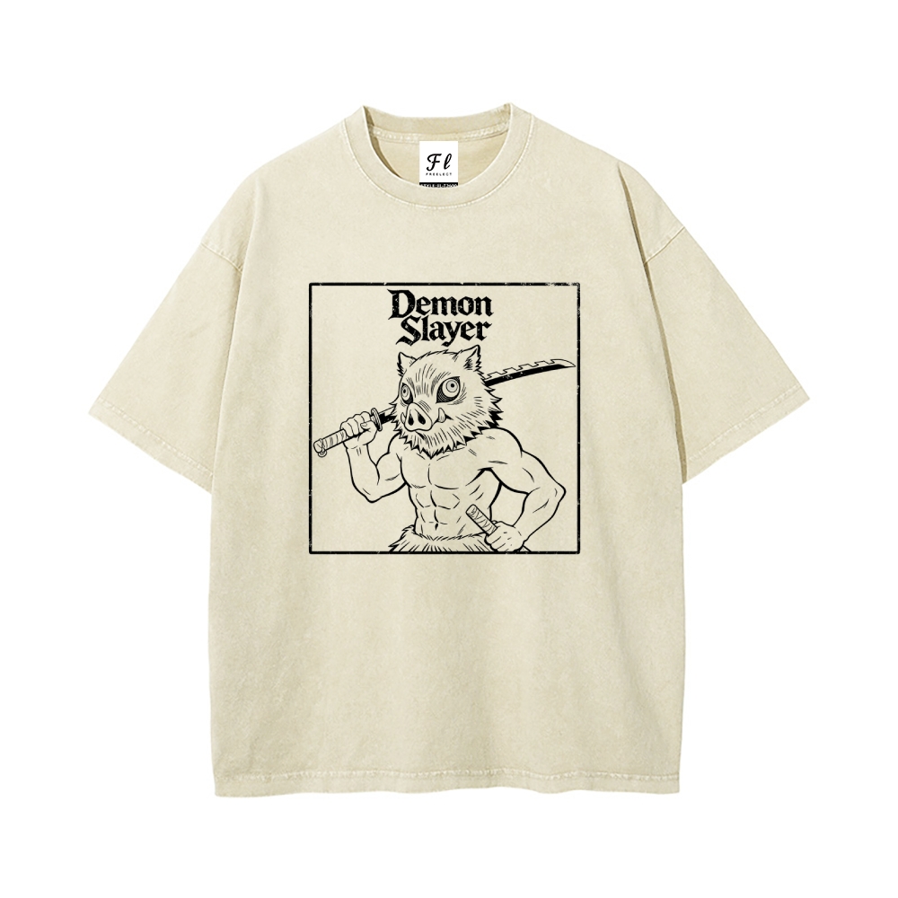 Vintage Oversized T-Shirt Demon Slayer