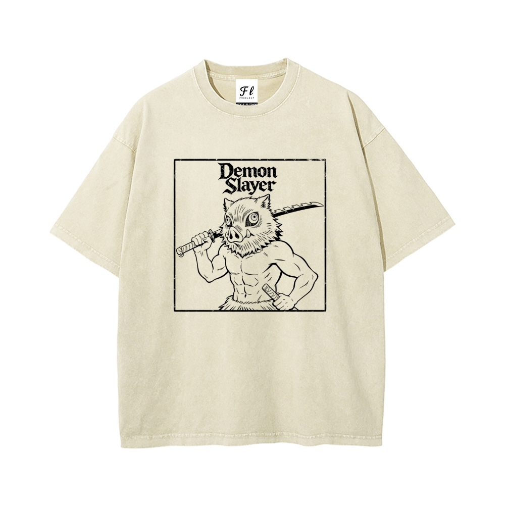 Vintage Oversized T-Shirt Demon Slayer
