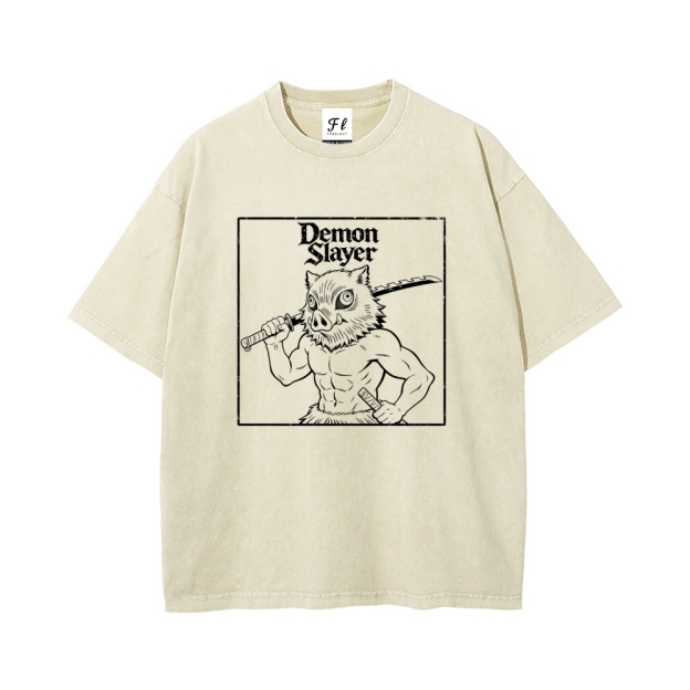 Vintage Oversized T-Shirt Demon Slayer