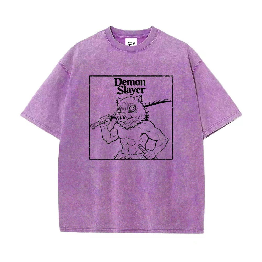 Vintage Oversized T-Shirt Demon Slayer