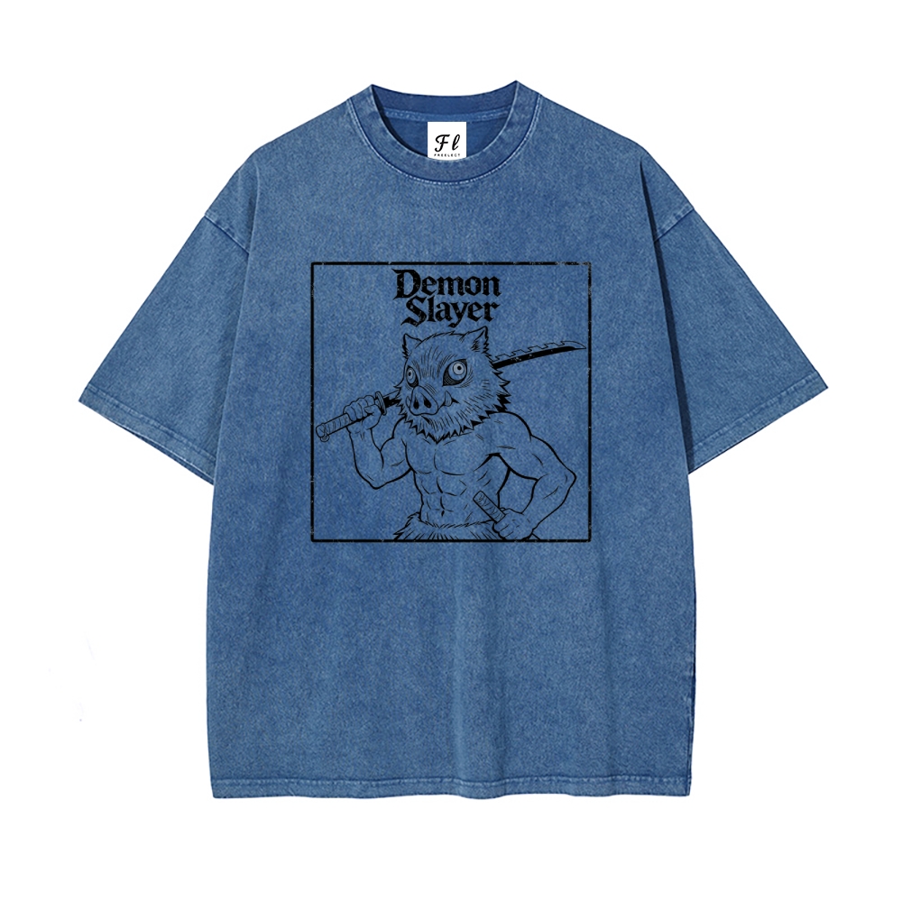 Vintage Oversized T-Shirt Demon Slayer