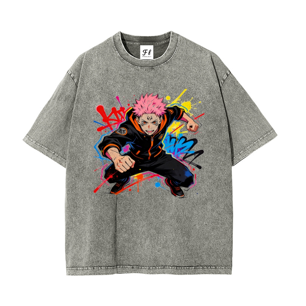 Vintage Oversized T-Shirt Demon Slayer