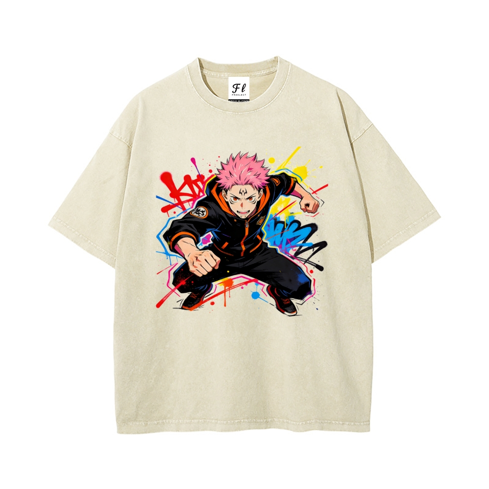 Vintage Oversized T-Shirt Demon Slayer