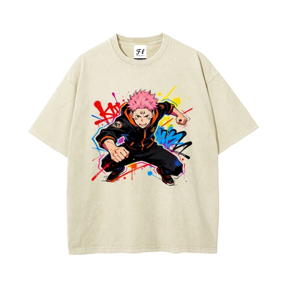 Vintage Oversized T-Shirt Demon Slayer