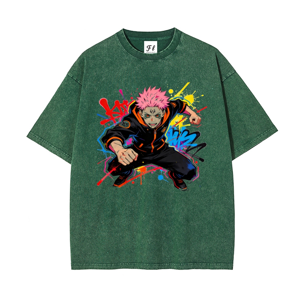 Vintage Oversized T-Shirt Demon Slayer