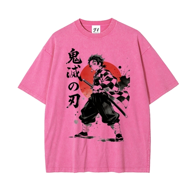 Vintage Oversized T-Shirt Demon Slayer