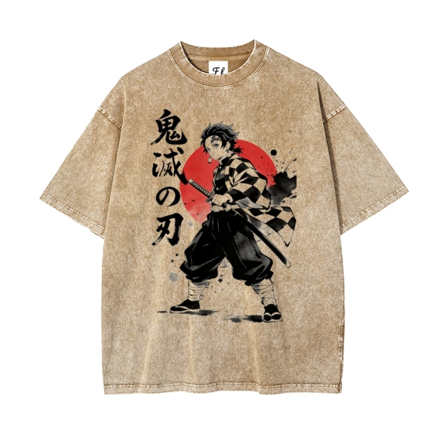 Vintage Oversized T-Shirt Demon Slayer