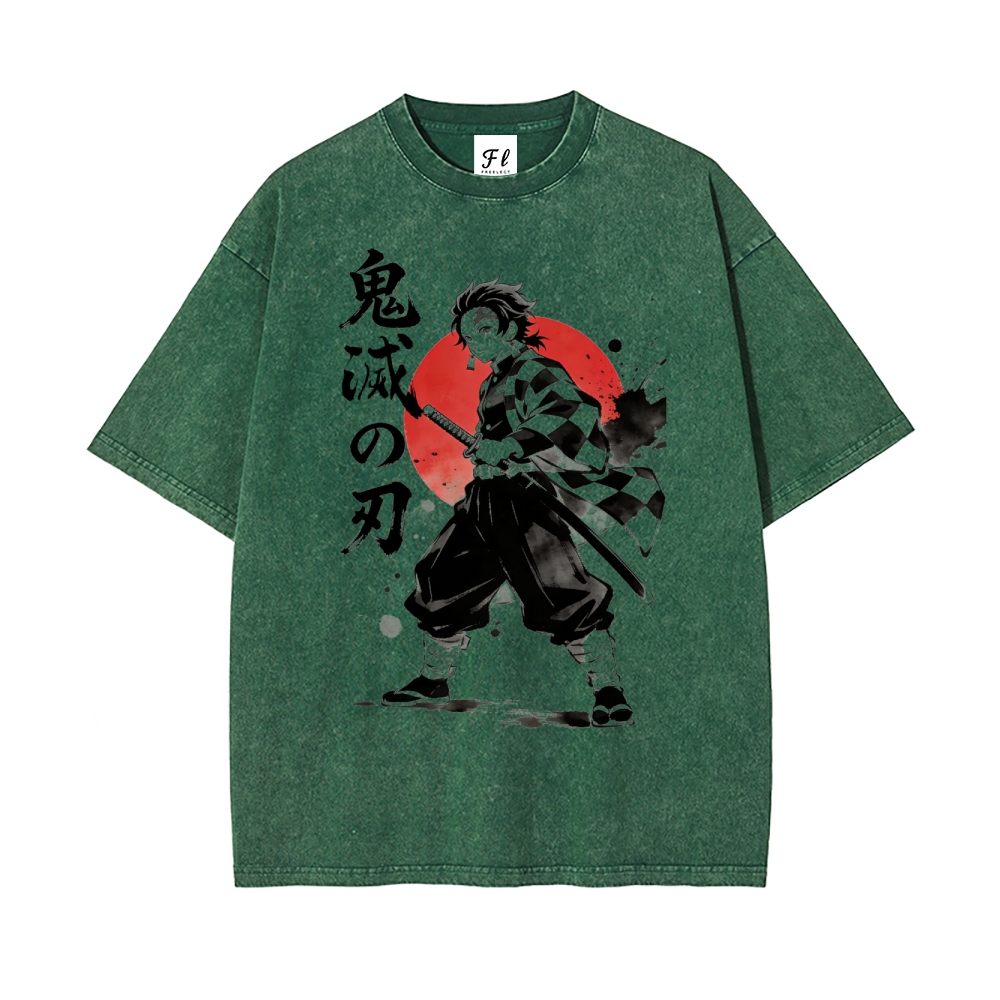 Vintage Oversized T-Shirt Demon Slayer