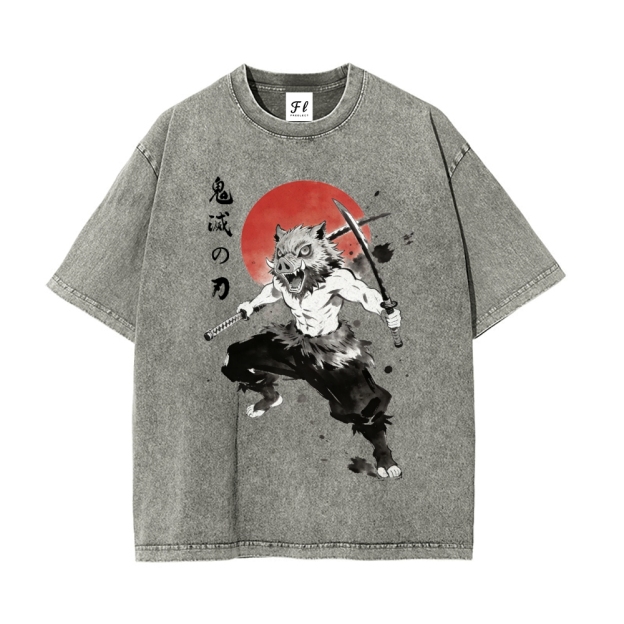 Vintage Oversized T-Shirt Demon Slayer