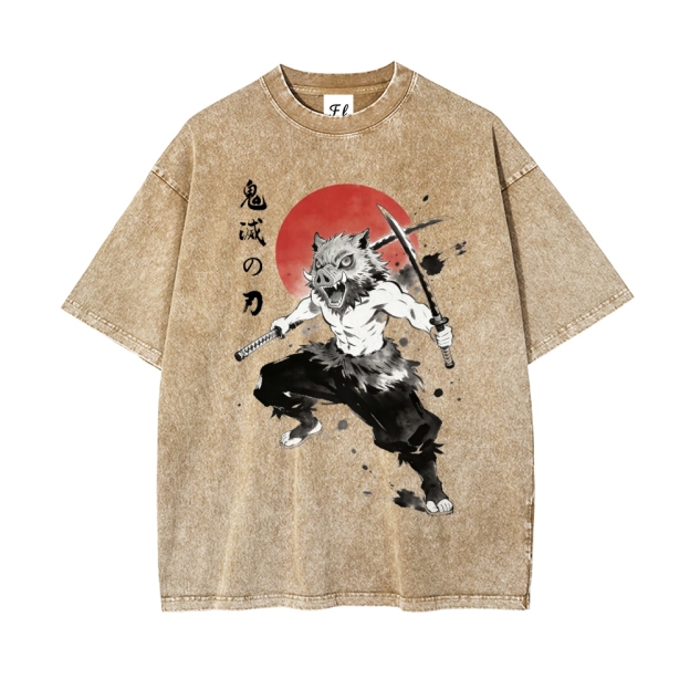 Vintage Oversized T-Shirt Demon Slayer