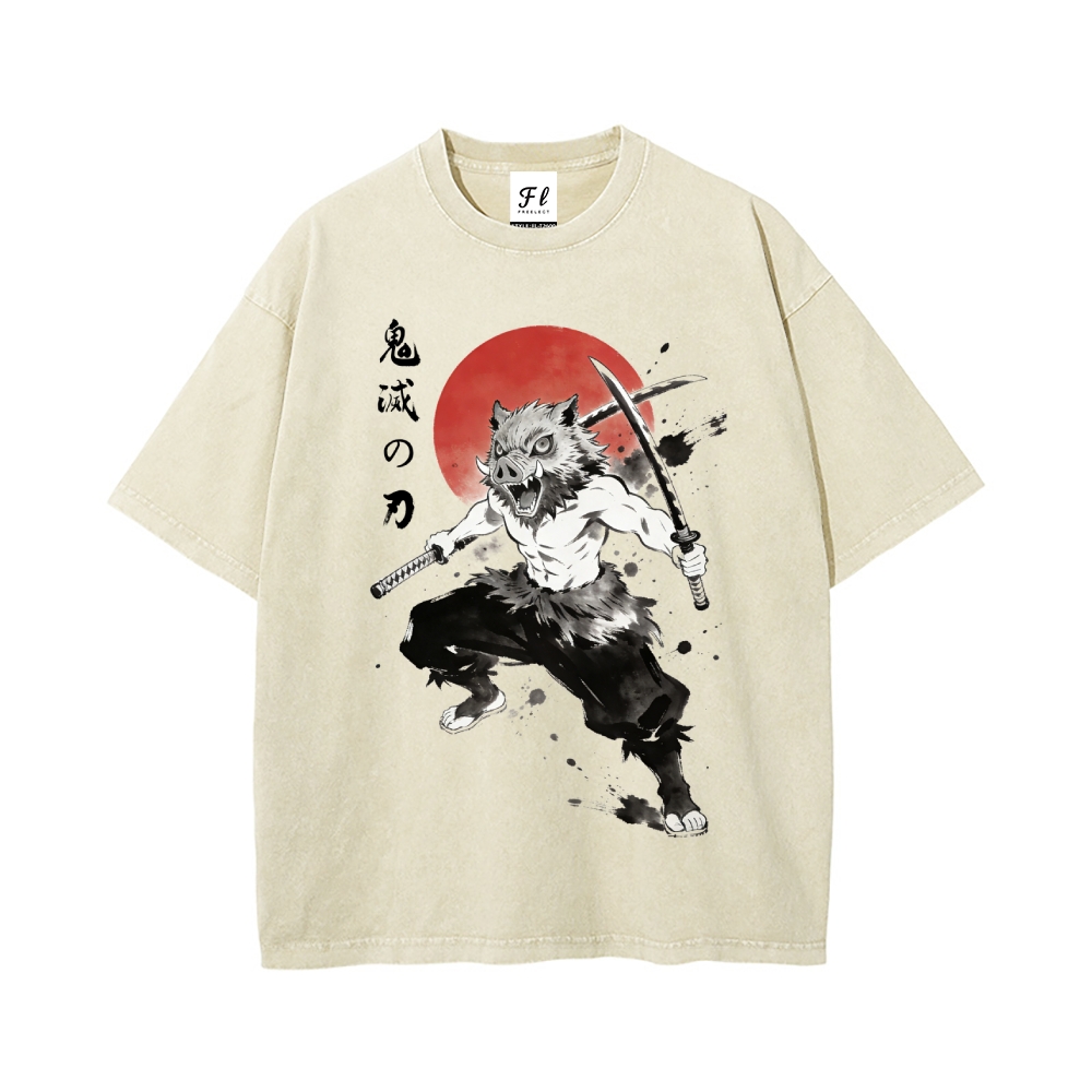 Vintage Oversized T-Shirt Demon Slayer