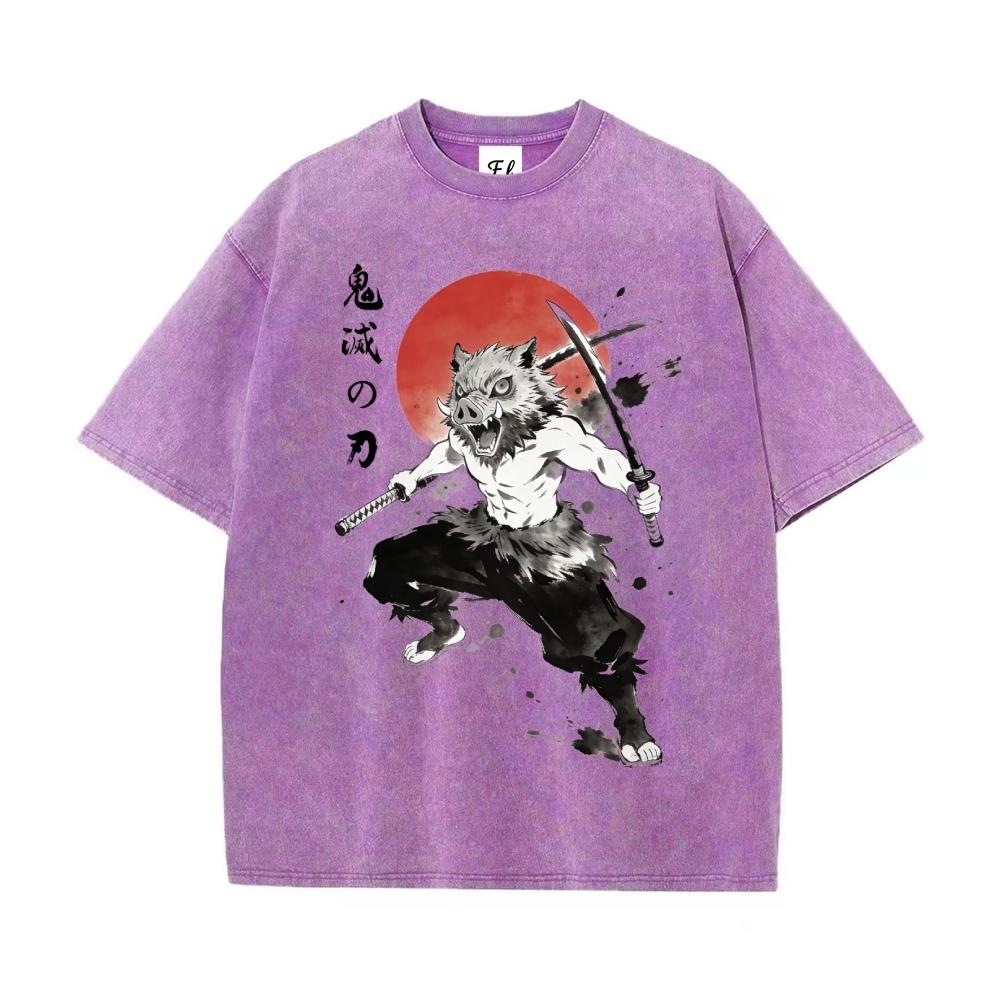 Vintage Oversized T-Shirt Demon Slayer