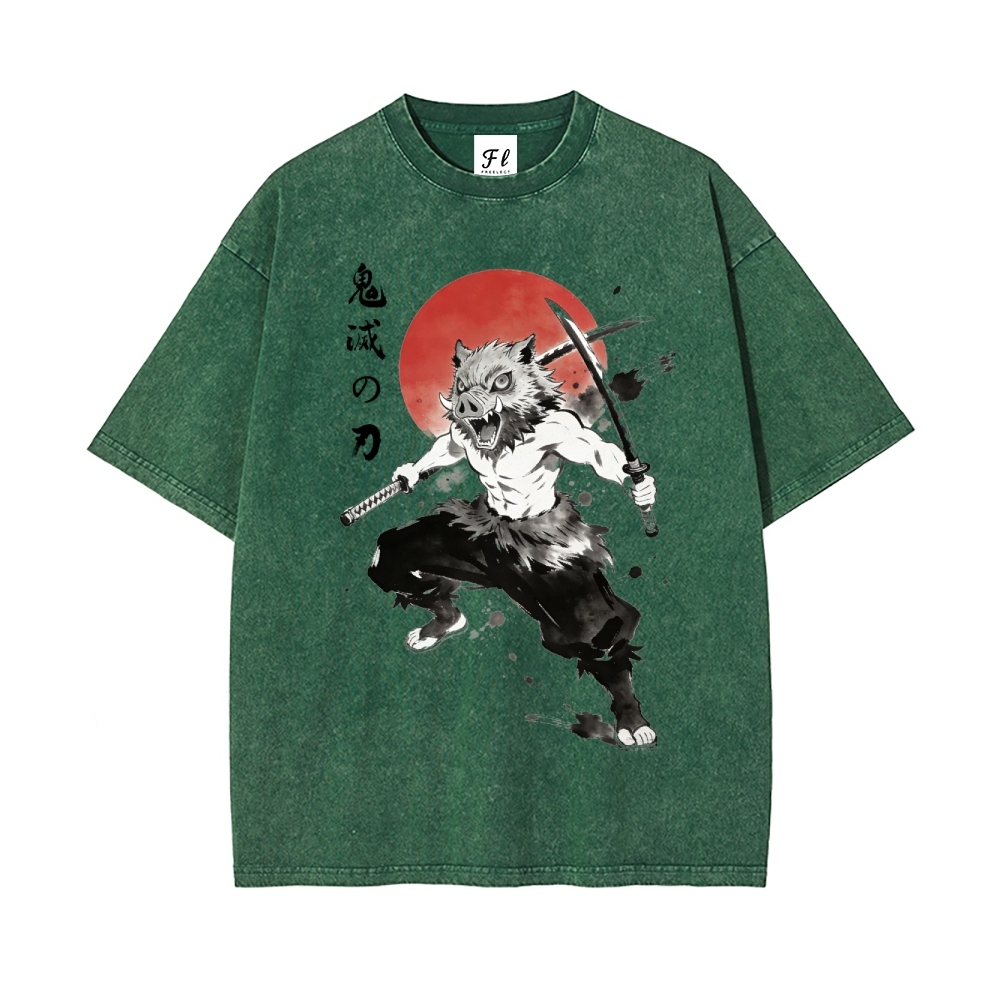 Vintage Oversized T-Shirt Demon Slayer