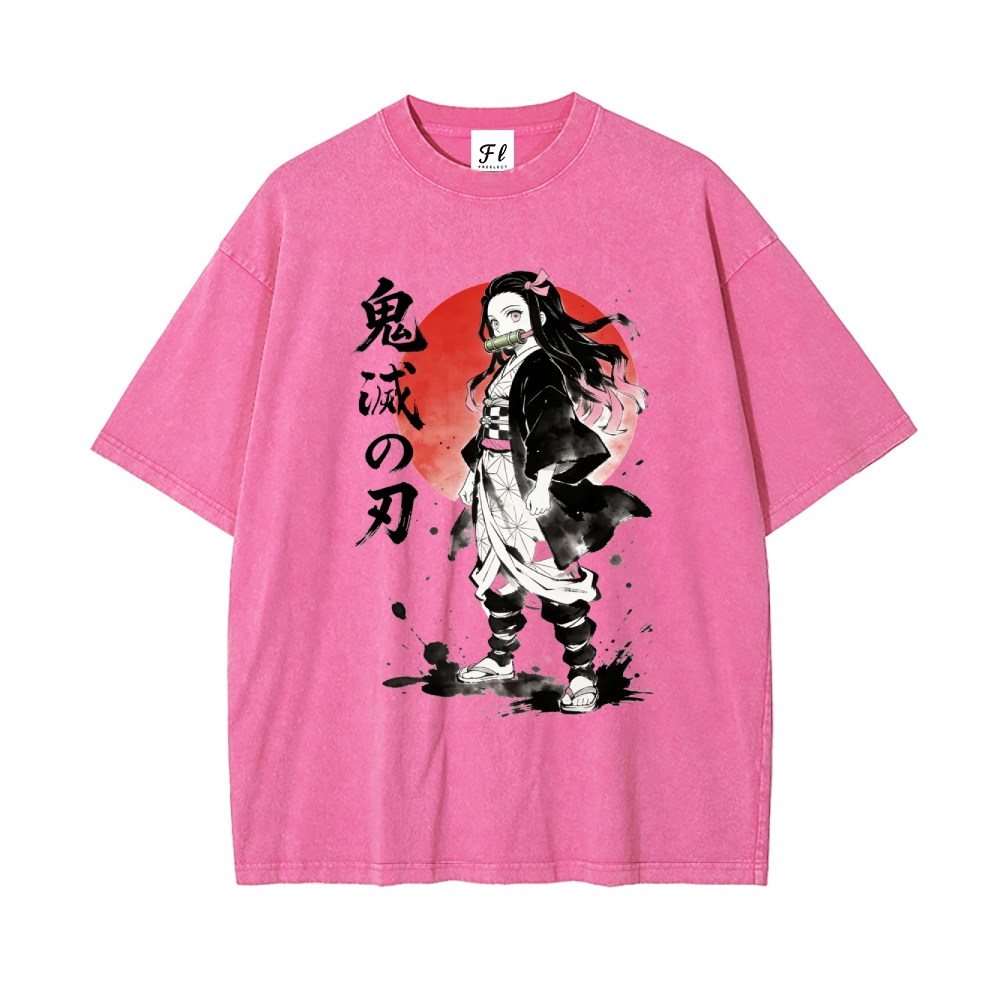 Vintage Oversized T-Shirt Demon Slayer