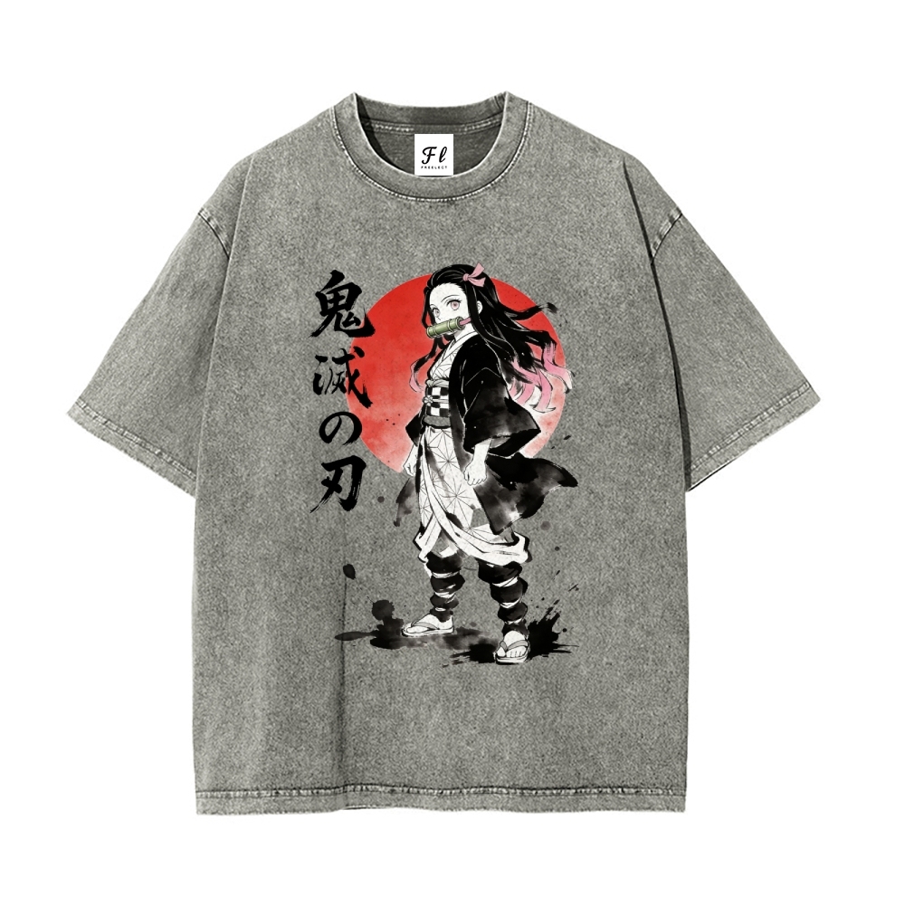 Vintage Oversized T-Shirt Demon Slayer