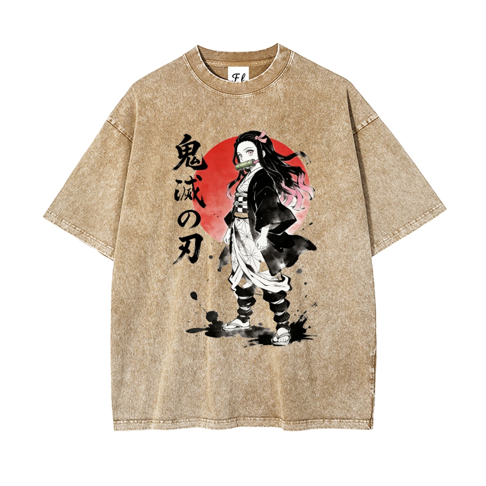 Vintage Oversized T-Shirt Demon Slayer