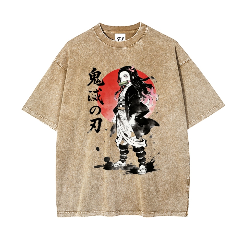 Vintage Oversized T-Shirt Demon Slayer