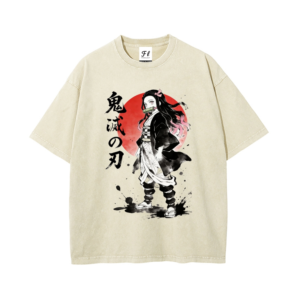Vintage Oversized T-Shirt Demon Slayer