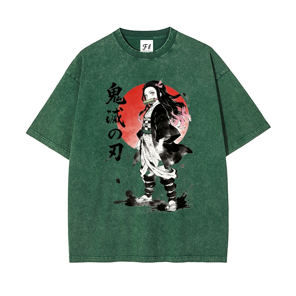 Vintage Oversized T-Shirt Demon Slayer