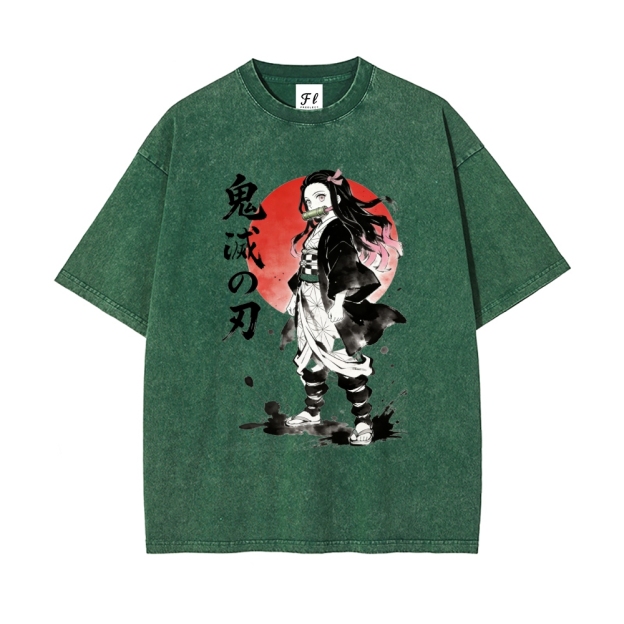 Vintage Oversized T-Shirt Demon Slayer