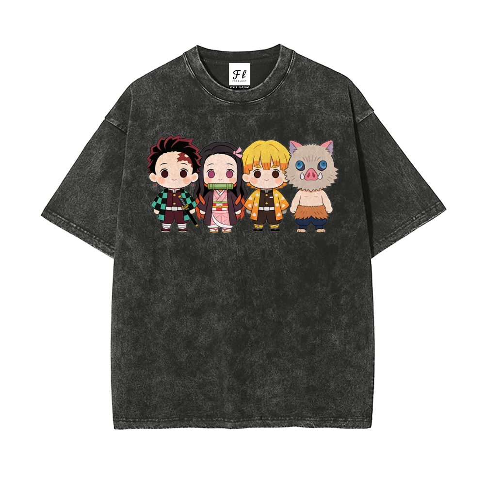 Vintage Oversized T-Shirt Demon Slayer