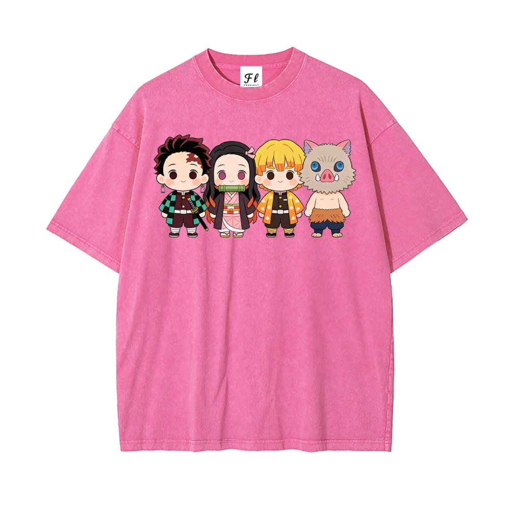 Vintage Oversized T-Shirt Demon Slayer