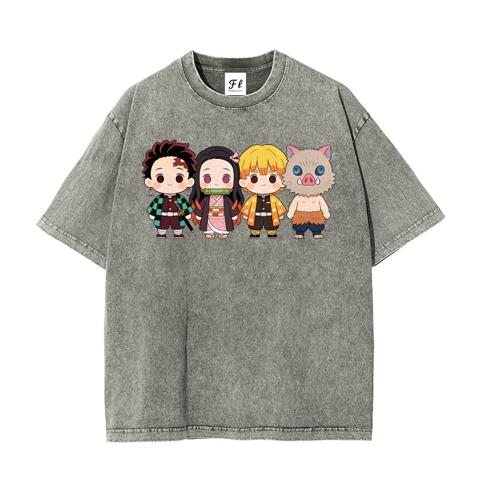 Vintage Oversized T-Shirt Demon Slayer