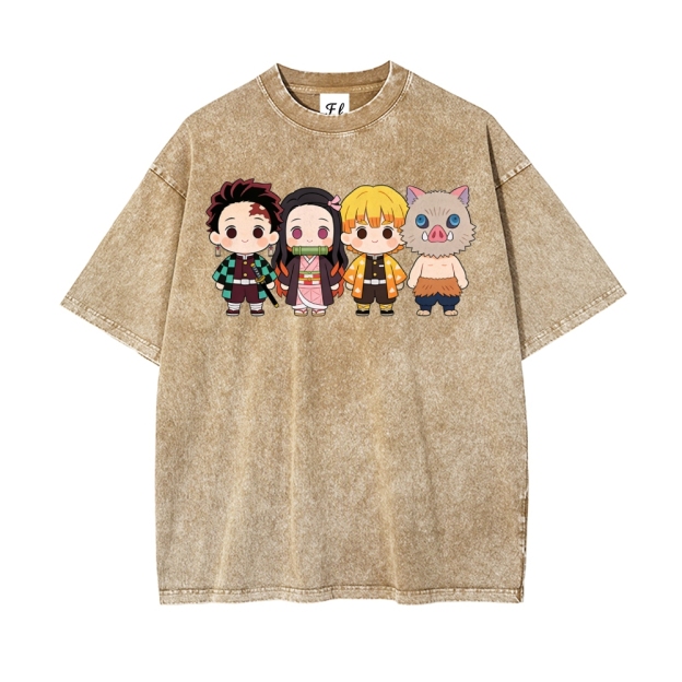 Vintage Oversized T-Shirt Demon Slayer
