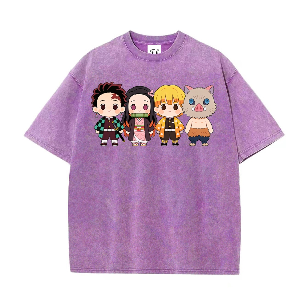 Vintage Oversized T-Shirt Demon Slayer