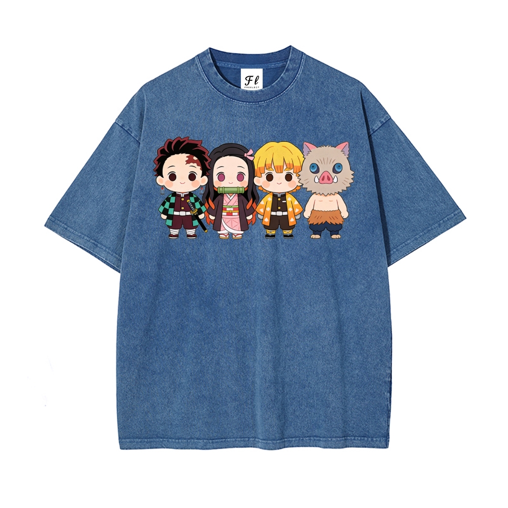 Vintage Oversized T-Shirt Demon Slayer