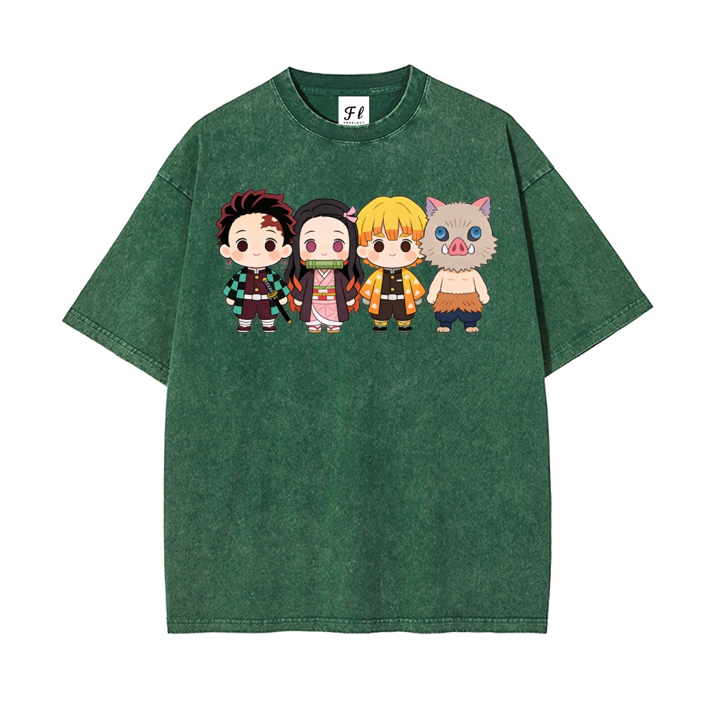 Vintage Oversized T-Shirt Demon Slayer