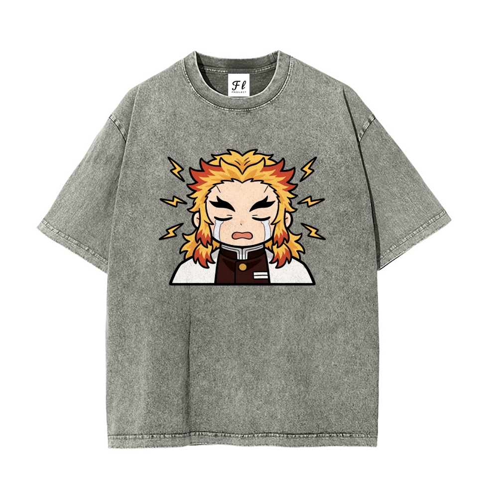 Vintage Oversized T-Shirt Demon Slayer