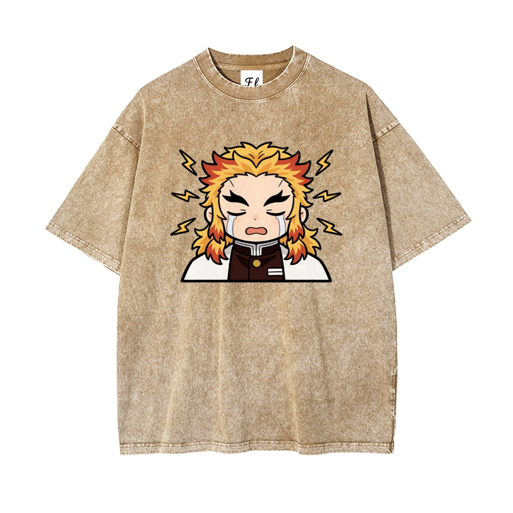 Vintage Oversized T-Shirt Demon Slayer