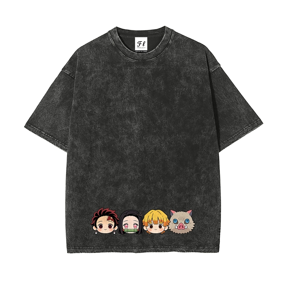 Vintage Oversized T-Shirt Demon Slayer