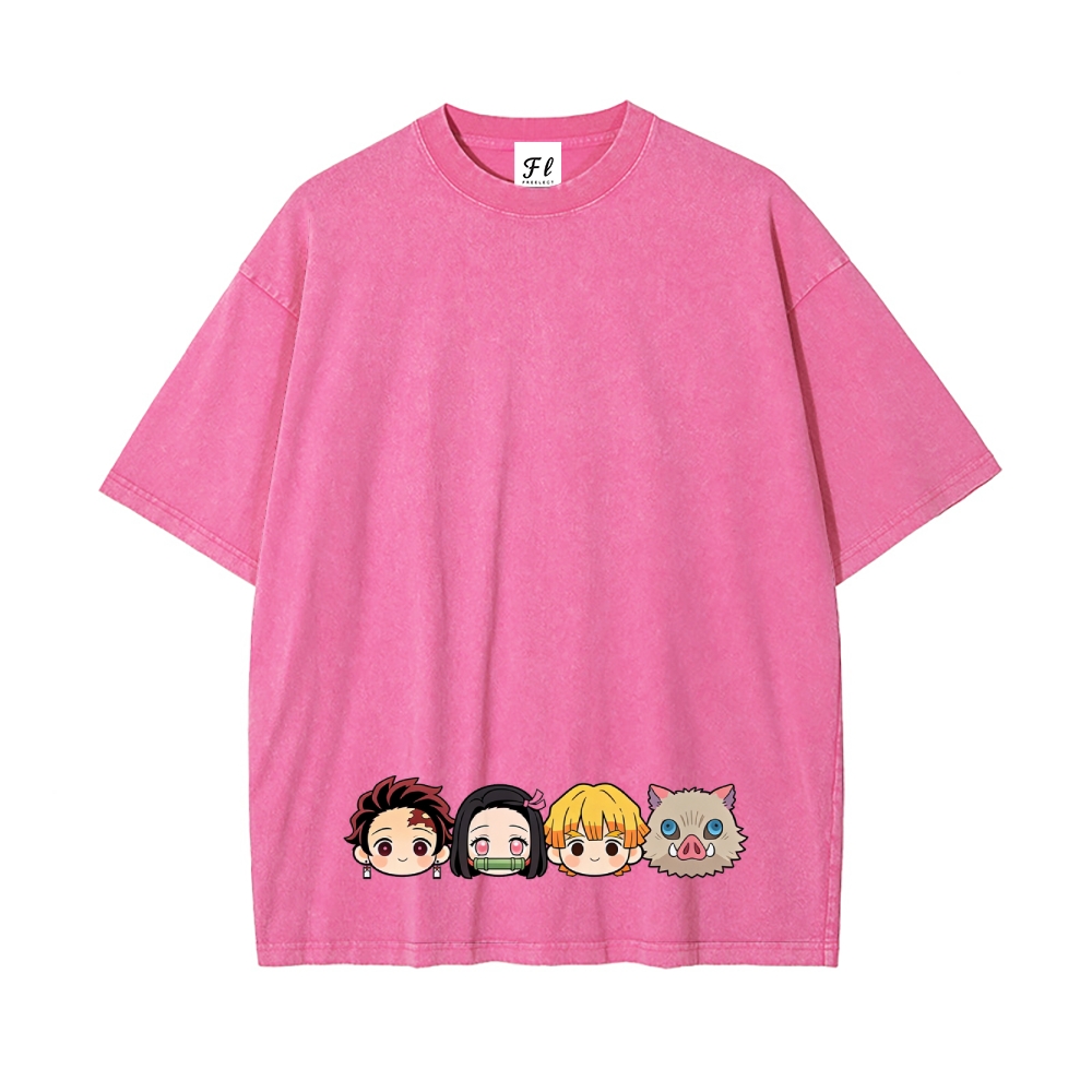 Vintage Oversized T-Shirt Demon Slayer